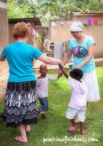 Children playing africa