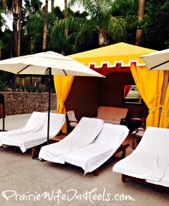 Cabana by the pool