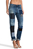 patchwork jeans