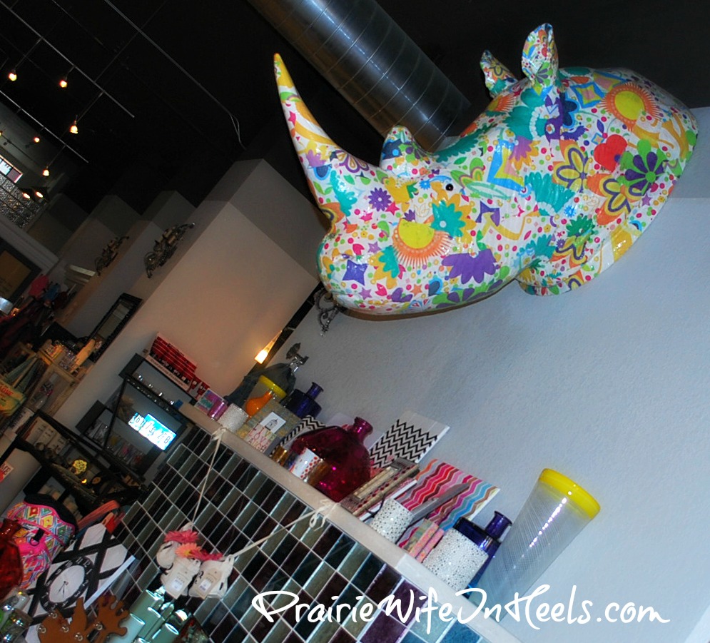 Floral Rhino Head