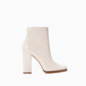 Zara White Boots
