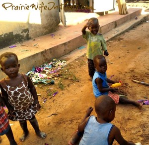 children in street