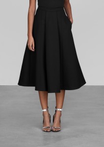 a line midi skirt