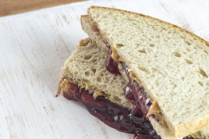 peanut butter and jelly sandwich