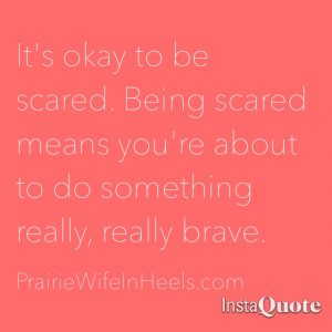 its ok to be scared