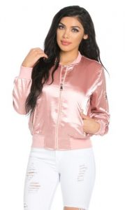 satin bomber jacket