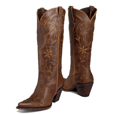 Mulan Tobacco Cowgirl Boots