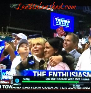 Lea at Trump Rally