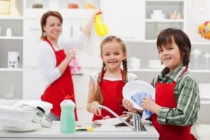 family cleaning