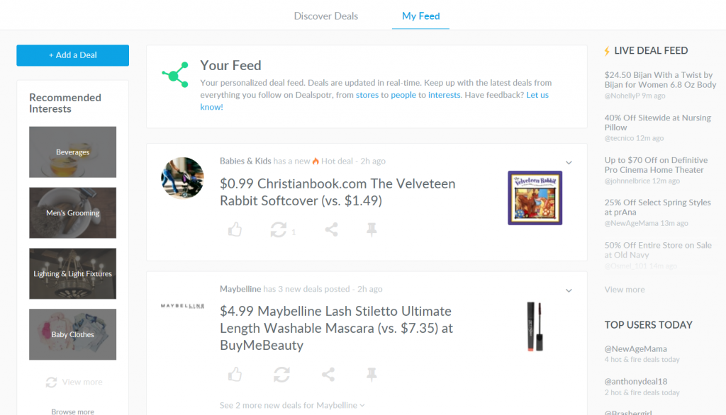 dealspotr feed