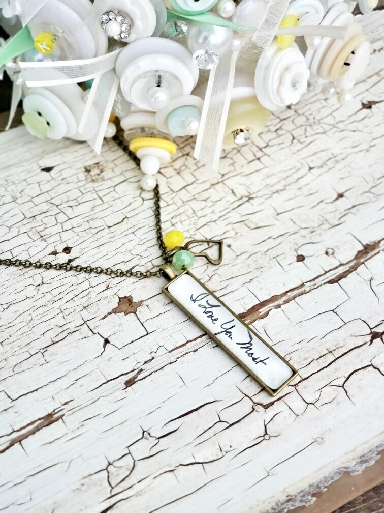 handwriting necklace