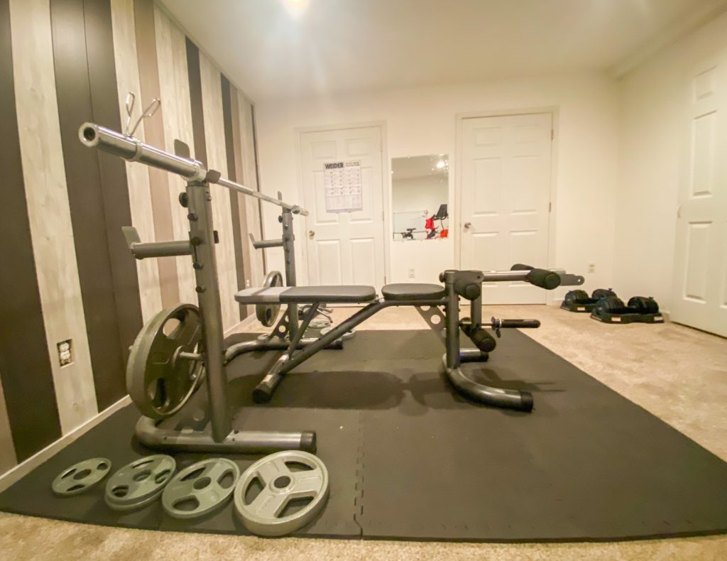 playroom gym diy workout prairiewifeinheels decided thought lot