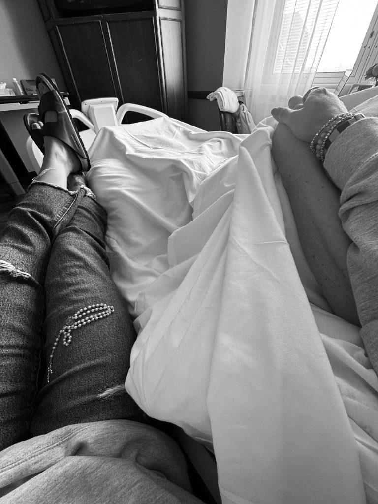 The last time I would hold my Mom's hand.