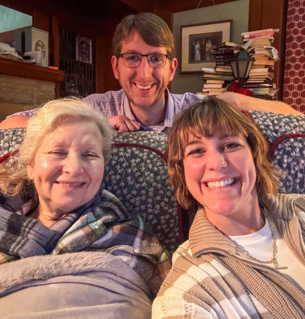 With my brother Ben, when I surprised mom and dad with a visit in March 2025