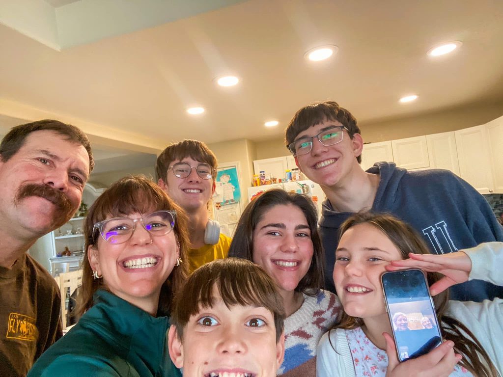 Family pic we took when my parents FaceTimed before my mom was too sick to talk.