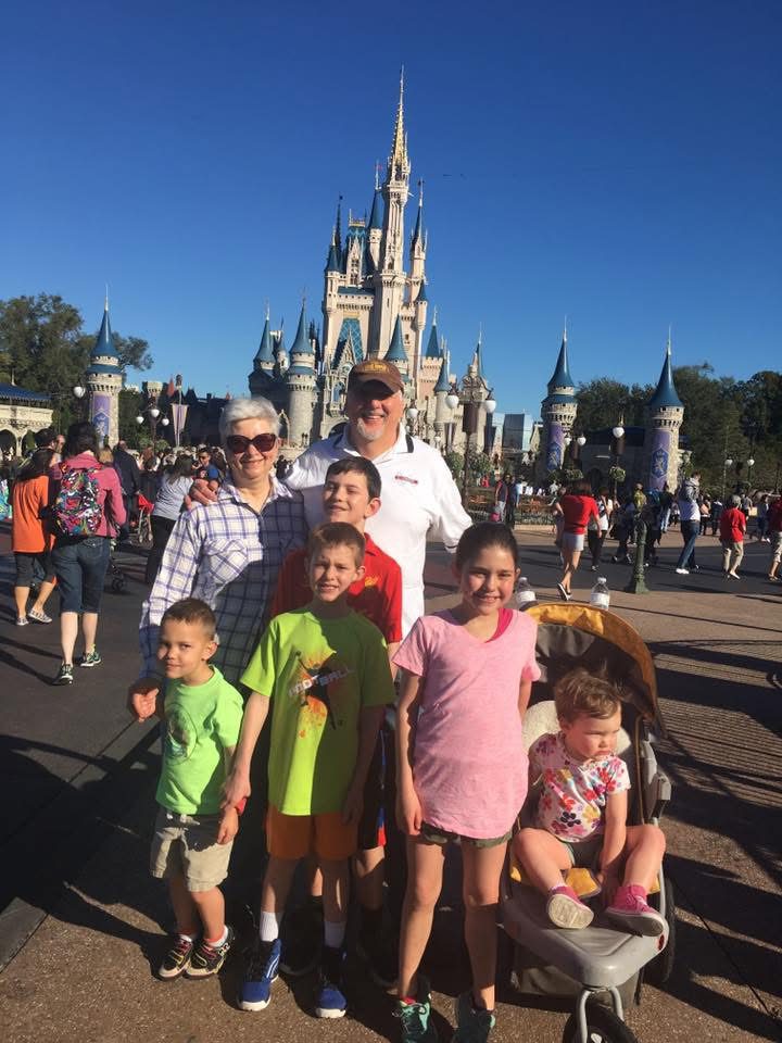 We took my parents to Disney World for the first time.